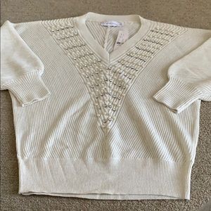 WHITE sparkle sweater